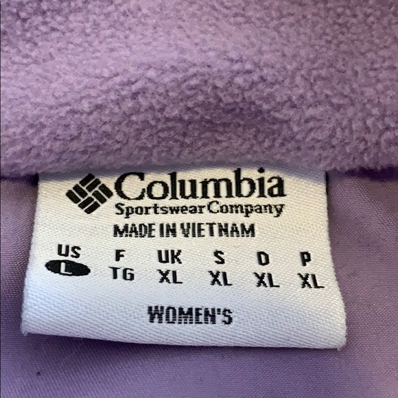 Columbia Vest jacket Women’s size L purple - Picture 3 of 5